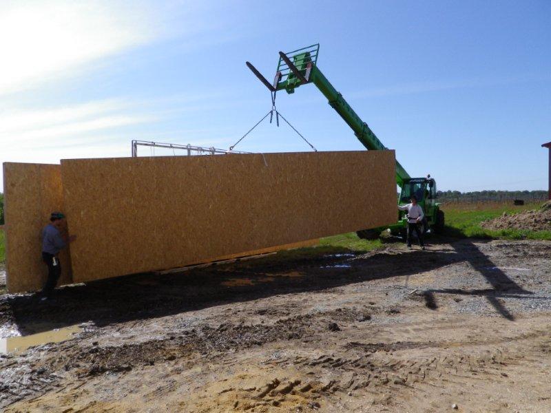 Murs ossature bois autour d'une structure bois (49)